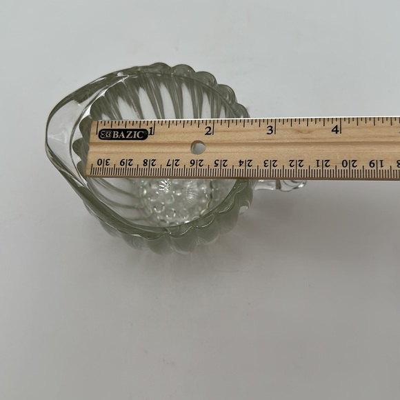 Jeannette Glass Clear Sugar Creamer Set Vintage Ribbed Hobnail Bottom - Picture 15 of 16
